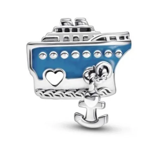 New Pandora Cruise Anchored Ship Charm Bead - Picture 2 of 4